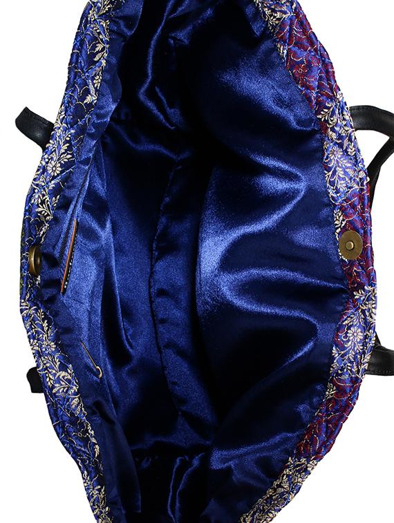 blue cotton handbag - 13215736 - Standard Image - 2