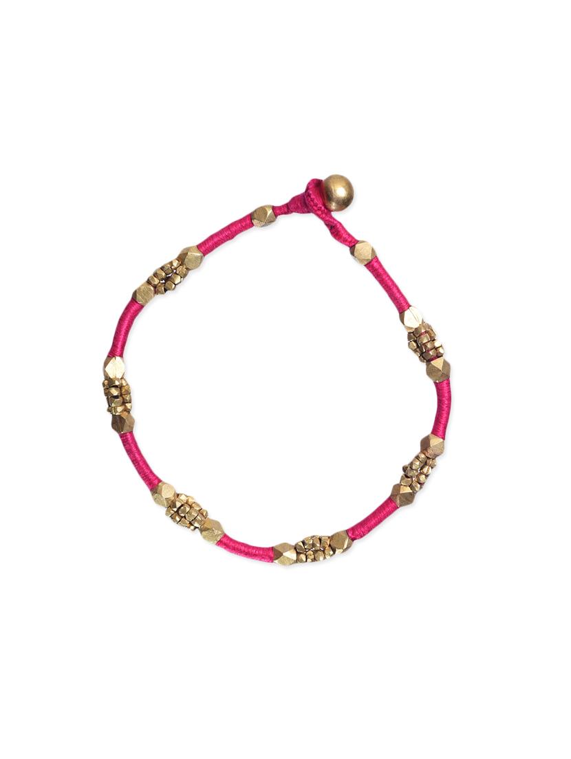 dhokra pink bracelet - 13222756 - Zoom Image - 0
