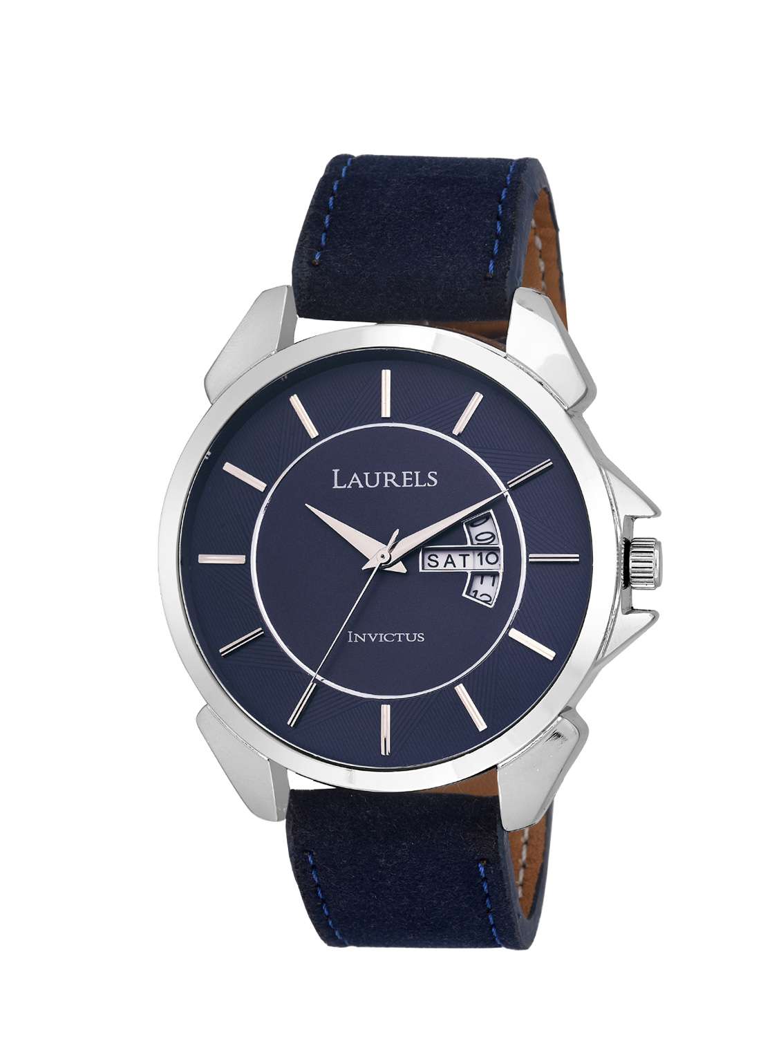 laurels large size invictus 8 analog blue dail men's watch with additional strap ( lo-inc-803s)