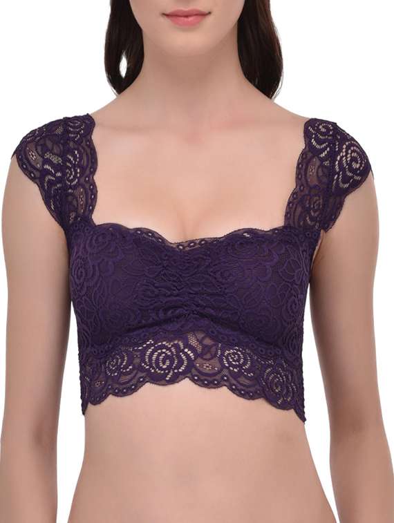 purple lace bralette