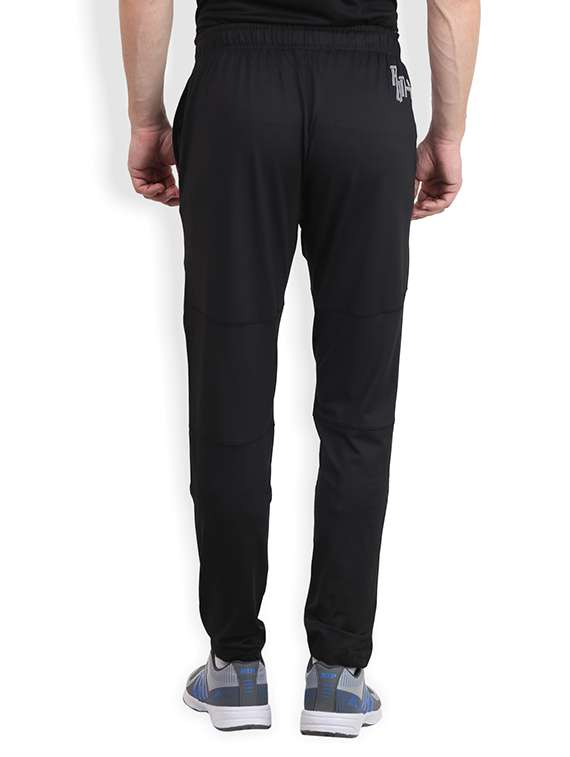 Black Polyester Full Length Track Pant - 13246391 -  Standard Image - 2