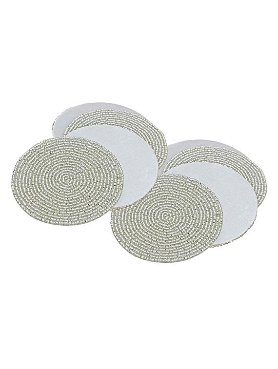 silver beaded tea coasters - 13247912 - Zoom Image - 0