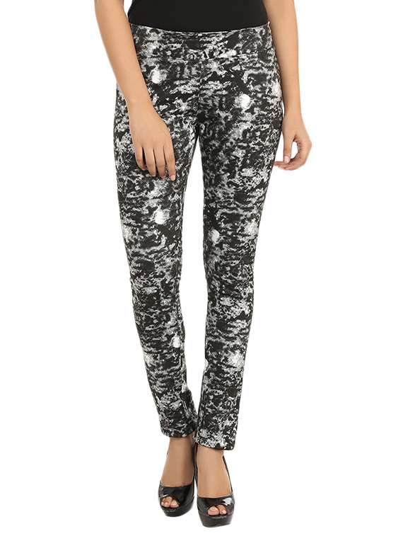 black cotton jegging
