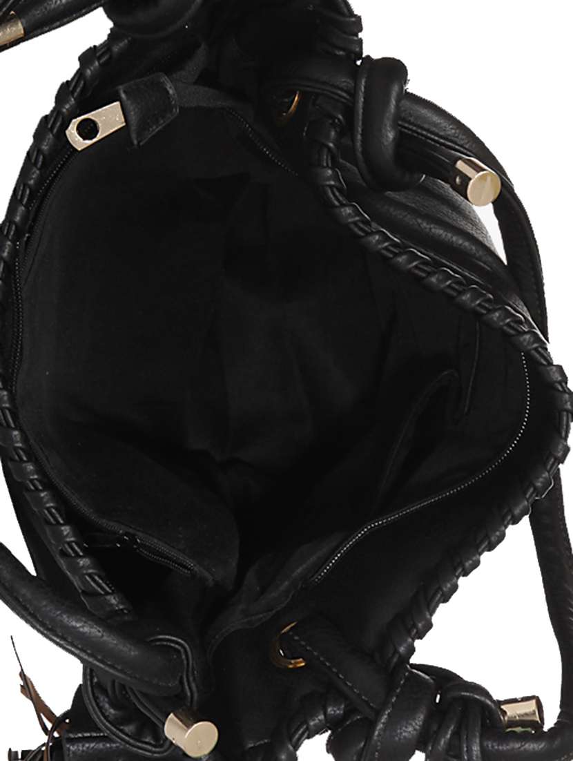 black leatherette handbag - 13253773 -  Standard Image - 2