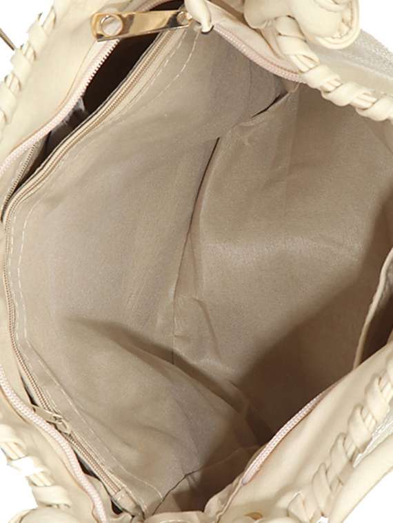 cream leatherette  handbag - 13253774 -  Standard Image - 2