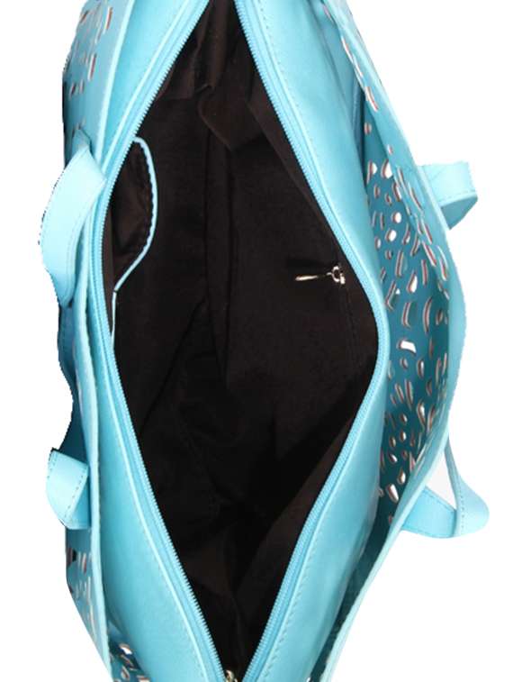 blue leatherette  handbag - 13253801 -  Standard Image - 2