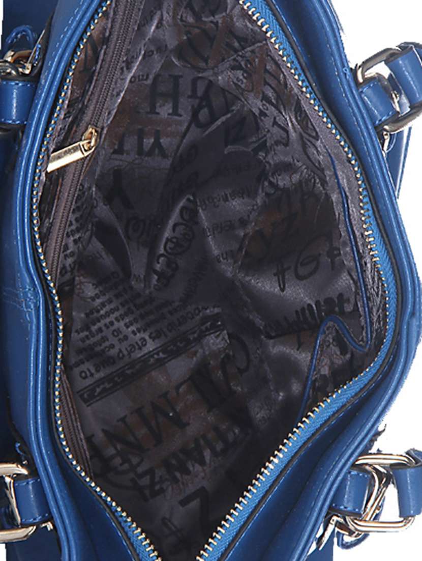 blue leatherette  handbag - 13253810 -  Standard Image - 2