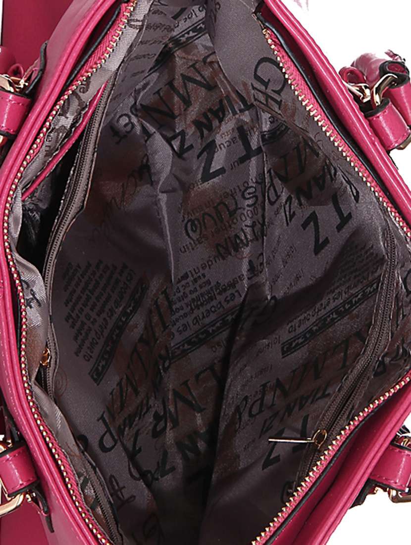 pink leatherette  handbag - 13253811 -  Standard Image - 2