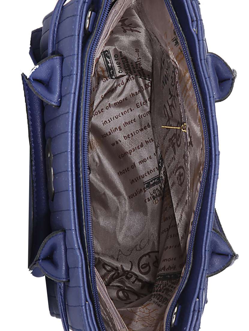 blue leatherette  handbag - 13253818 -  Standard Image - 2