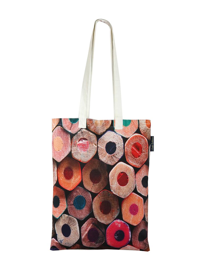 multi colored polyester tote - 13256260 - Zoom Image - 0