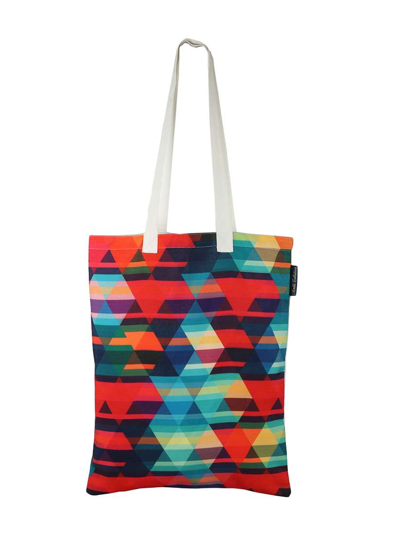 multi colored polyester tote - 13256262 -  Zoom Image - 0
