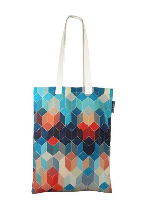 multi colored polyester tote - 13256266 -  Standard Image - 0