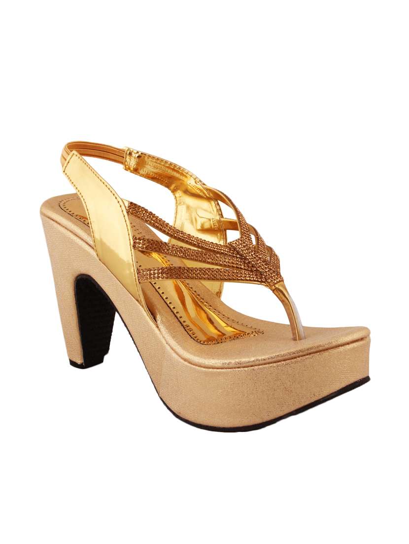 gold backstrap sandal
