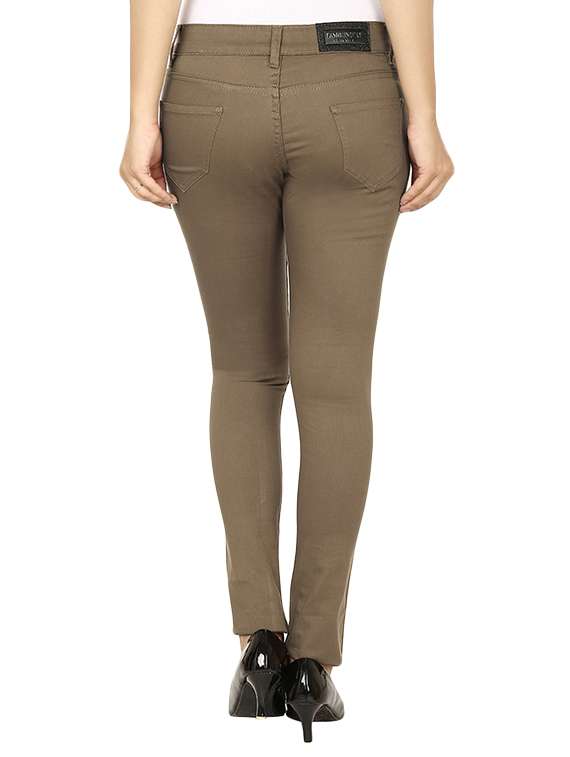 solid brown cotton chinos - 13260889 -  Standard Image - 2