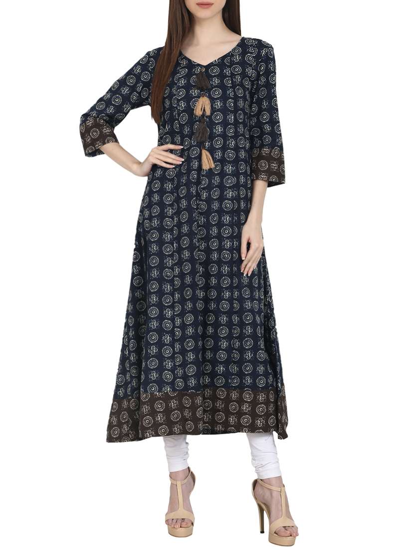 anarkali tassels kurta