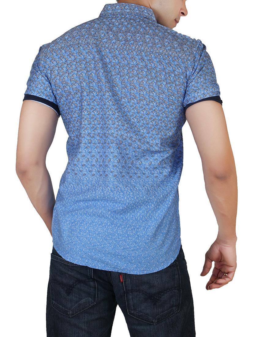 light blue cotton casual shirt - 13266480 - Standard Image - 2