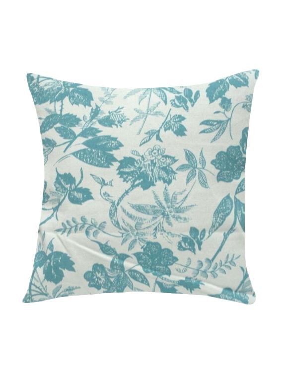 ambbi collection printed cotton cushion cover with flowers & leafs - 13271273 -  Zoom Image - 0