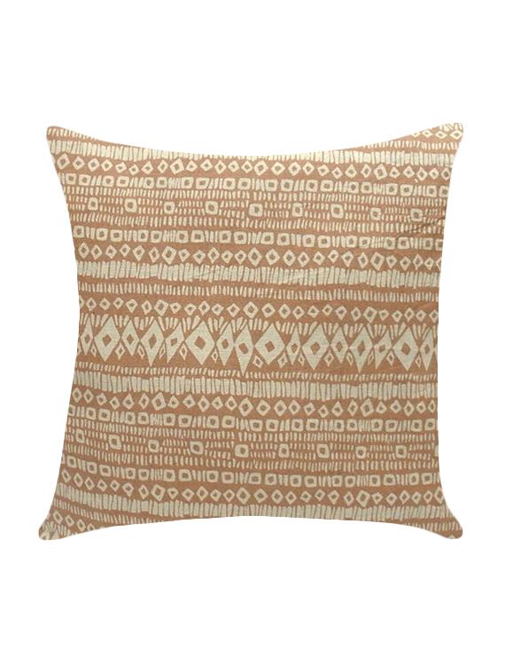 ambbi collection printed linen cushion cover with ethnic chic print - 13271284 -  Zoom Image - 0