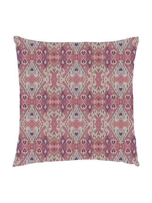 digitally printed cushion cover of pink ikat look - 13285719 -  Standard Image - 0