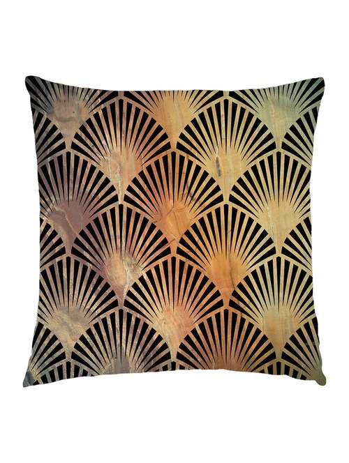 digitally printed cushion cover of black pattern on marble effect - 13285775 -  Standard Image - 0