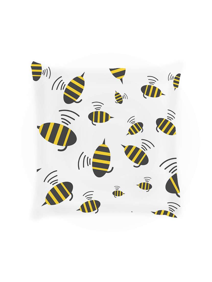 digital printed cushion cover with honey bees