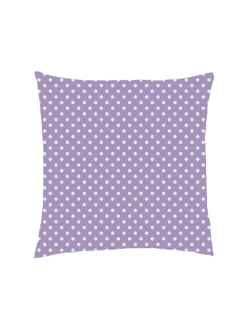 digitally printed polka dots satin cushion cover