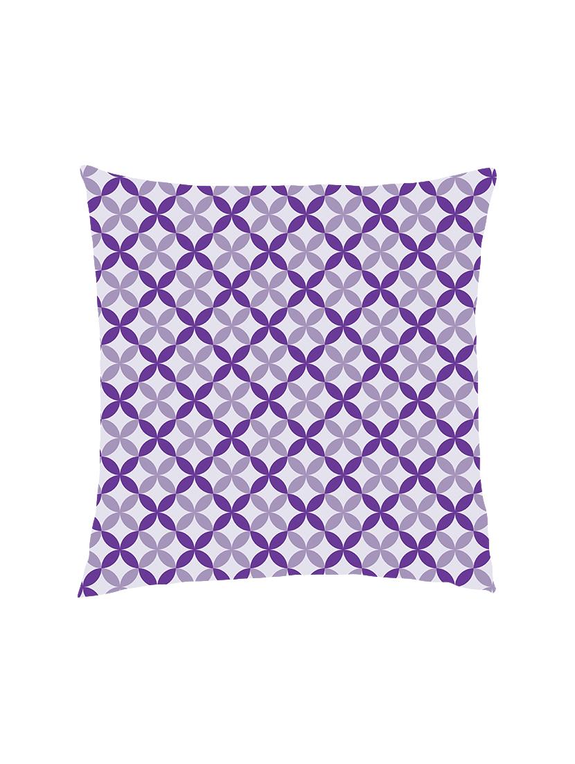 digitally printed geometric jaal design satin cushion cover - 13285921 -  Zoom Image - 0