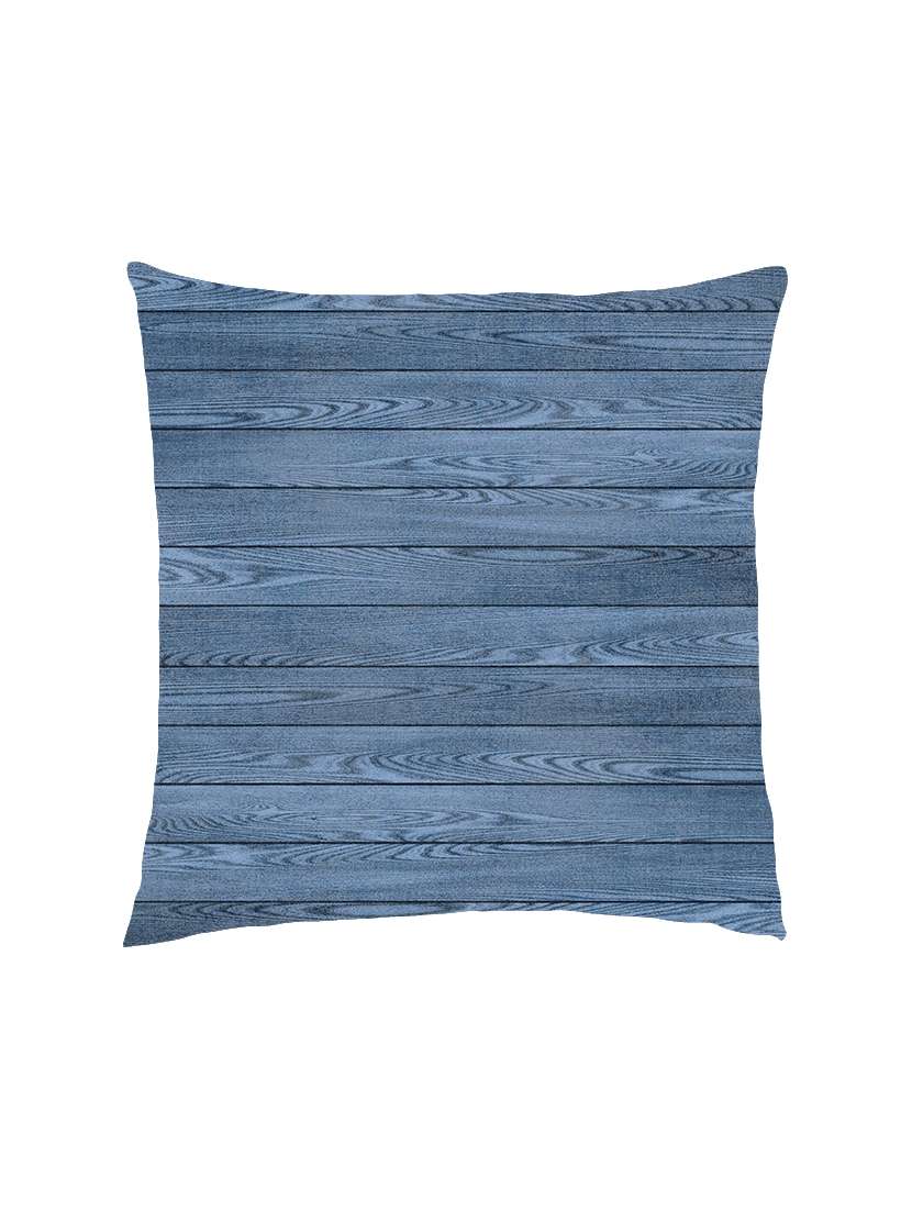 digitally printed wood effect satin cushion cover