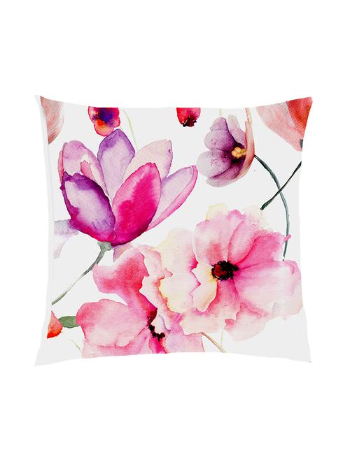 digitally printed watercolour floral design satin cushion cover - 13285999 - Standard Image - 0