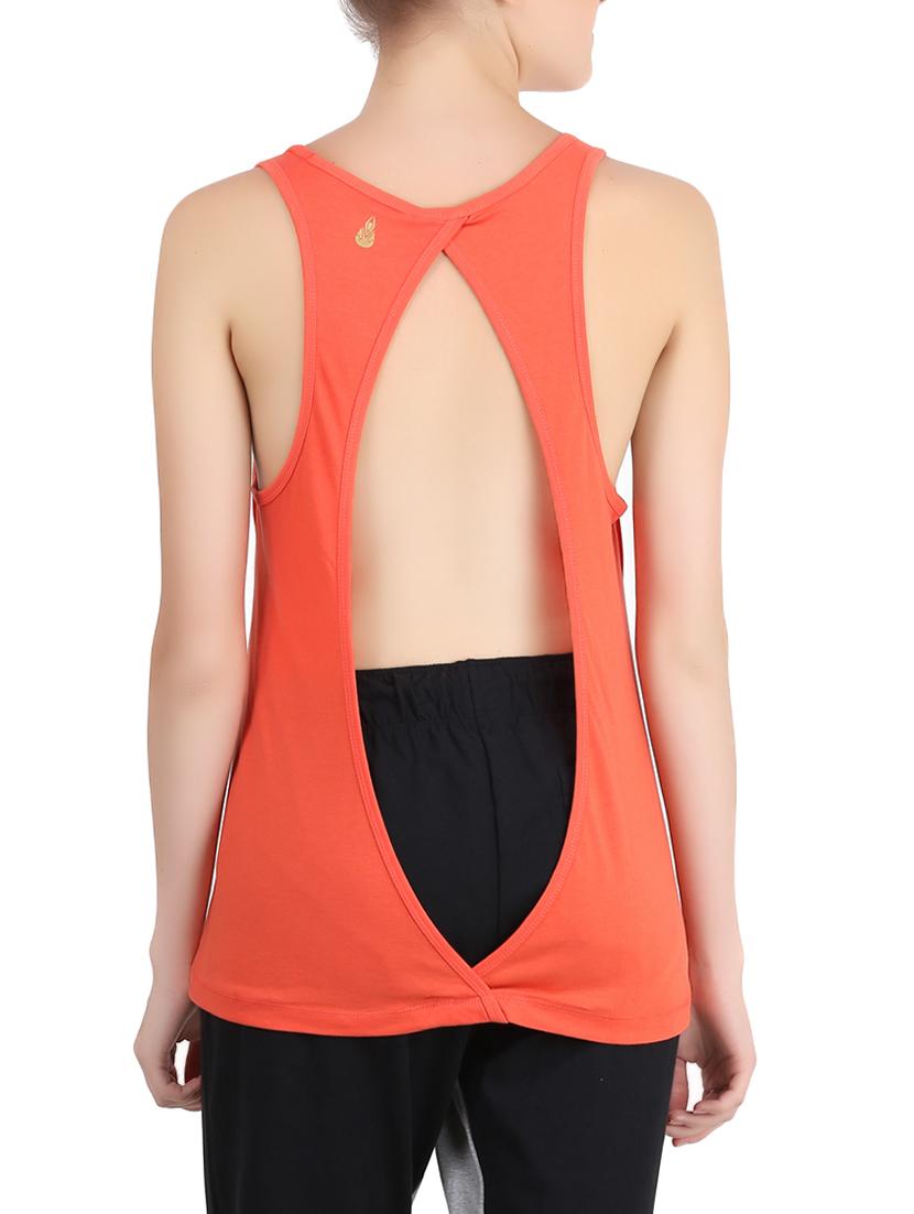 orange printed tank top - 13286792 - Standard Image - 2