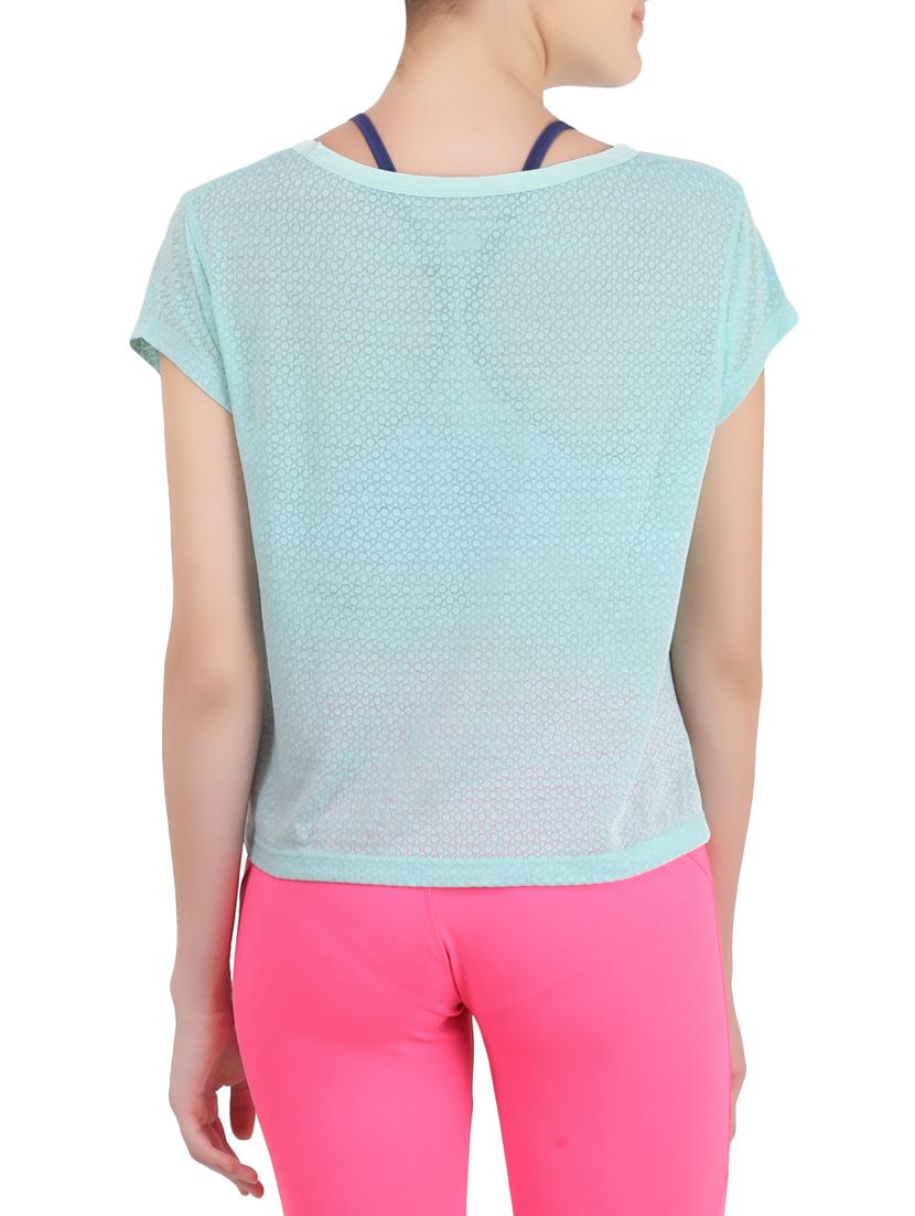 green cotton regular top - 13286795 - Standard Image - 2