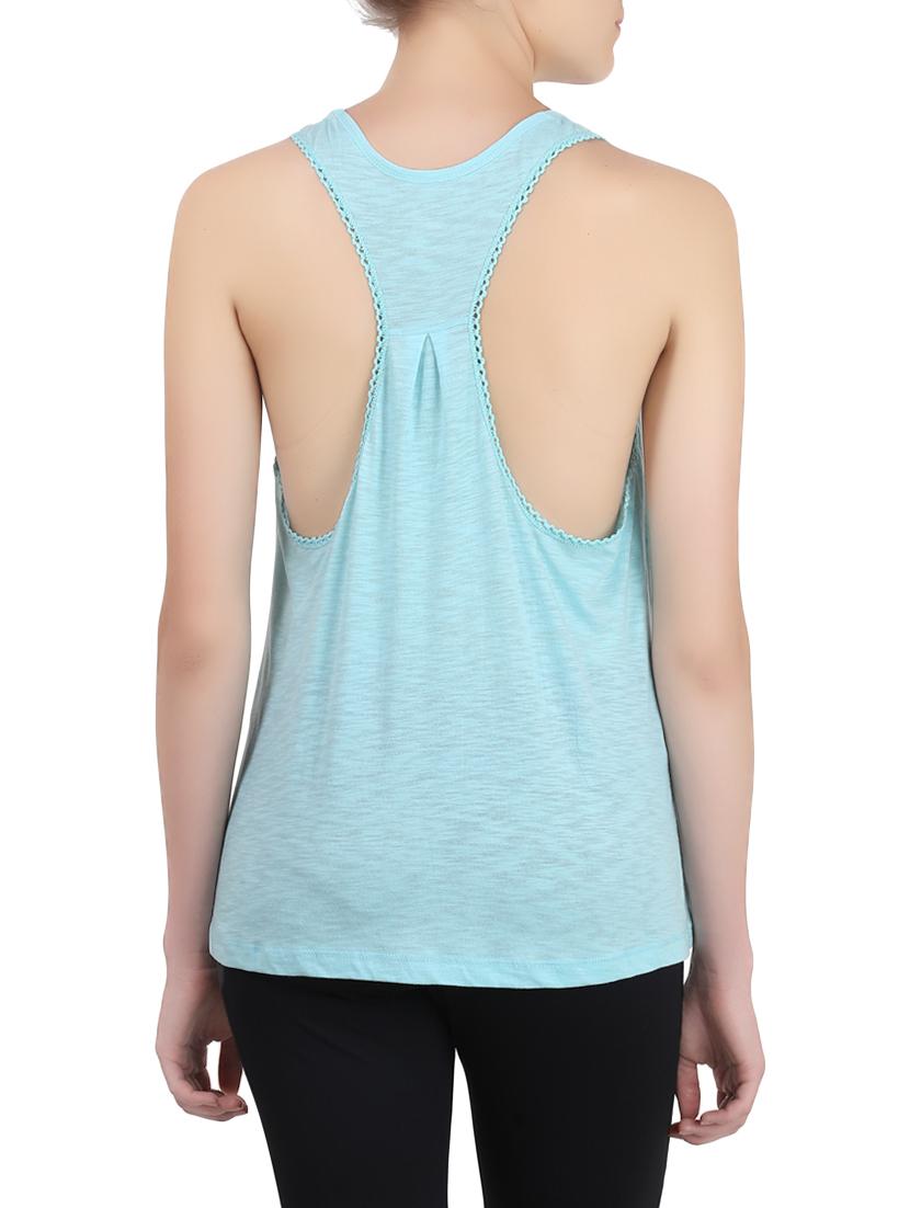 green cotton tank top - 13286805 - Standard Image - 2