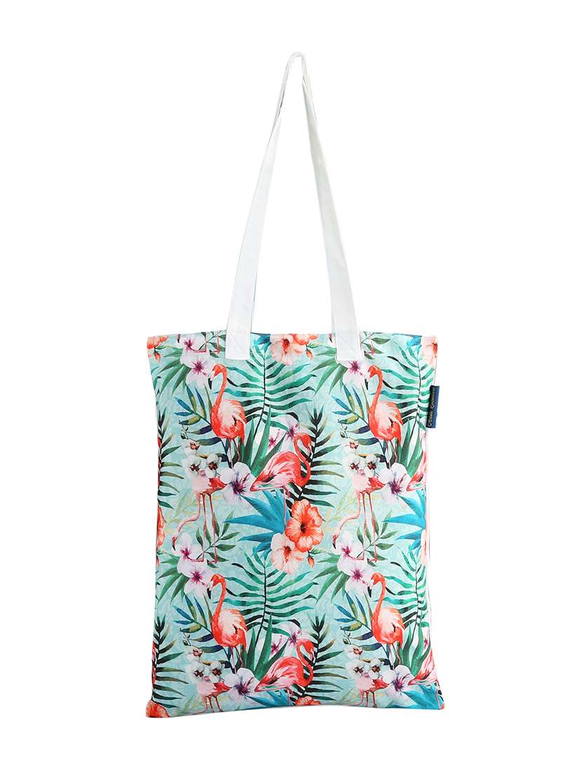multi colored polyester shopping bag