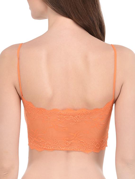orange lace bralette - 13294065 - Standard Image - 2