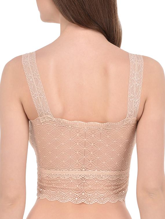 beige lace bralette - 13294068 - Standard Image - 2