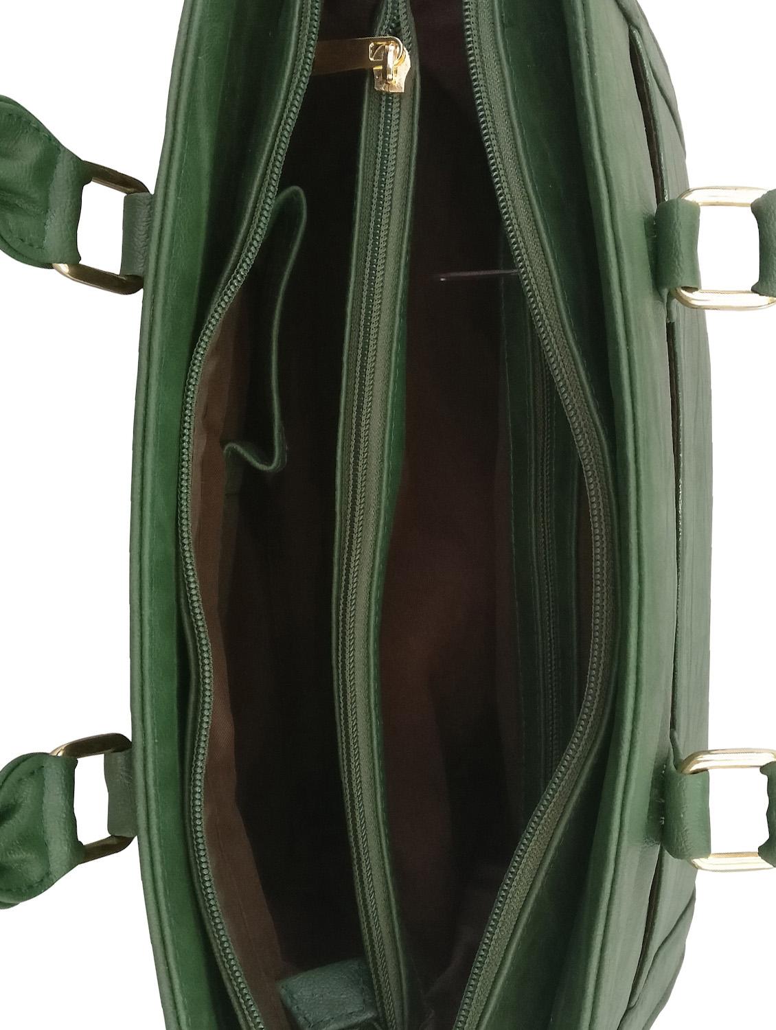 green leatherette handbag - 13303317 - Standard Image - 2