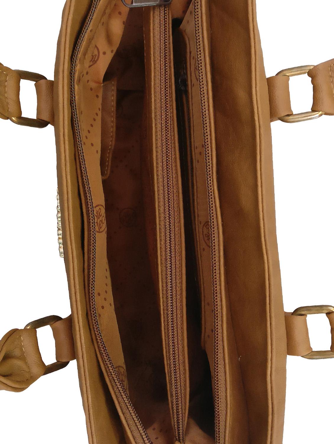 tan leatherette handbag - 13303319 - Standard Image - 2