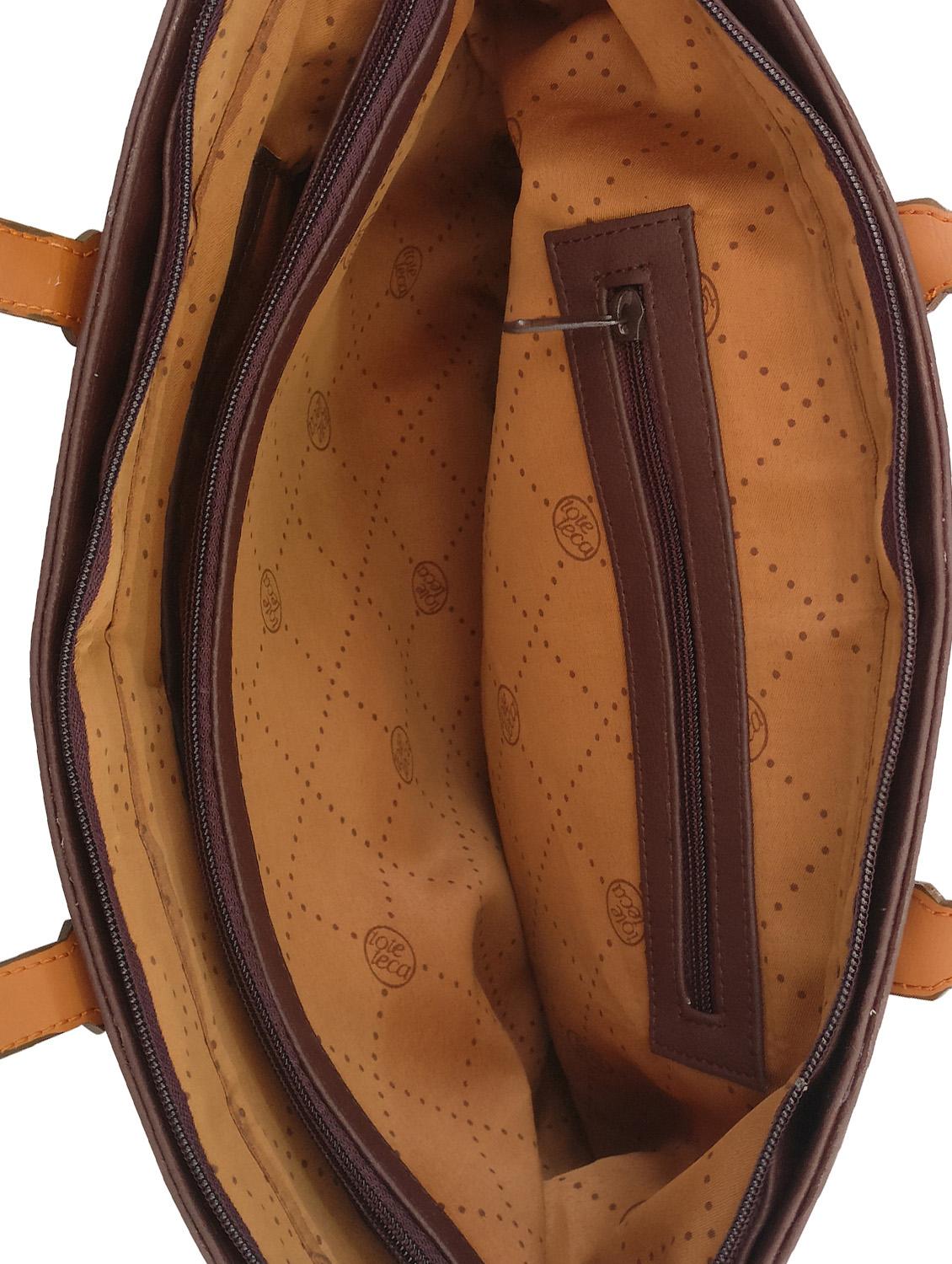 brown leatherette handbag - 13303338 - Standard Image - 2