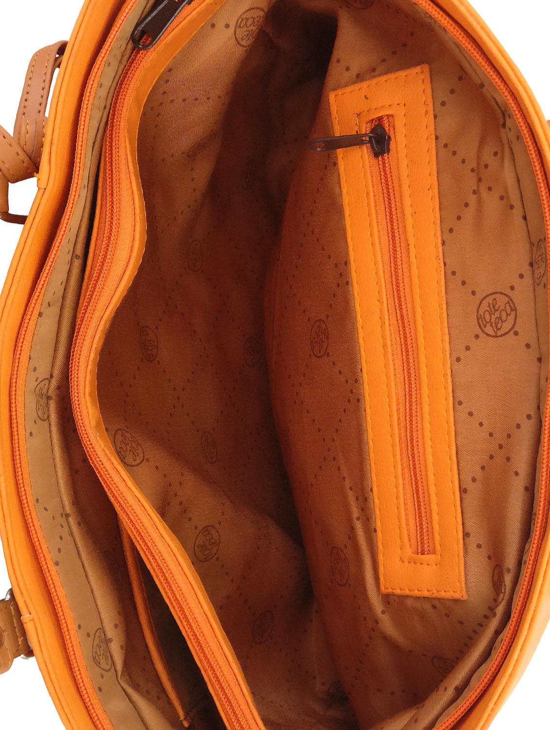 orange leatherette handbag - 13303352 - Standard Image - 2