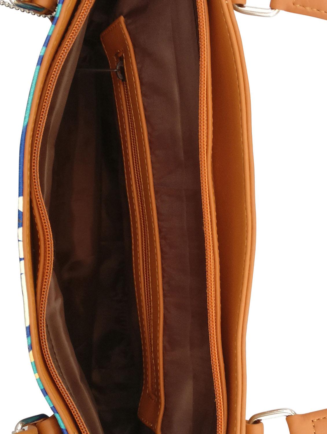 tan leatherette handbag - 13303361 - Standard Image - 2