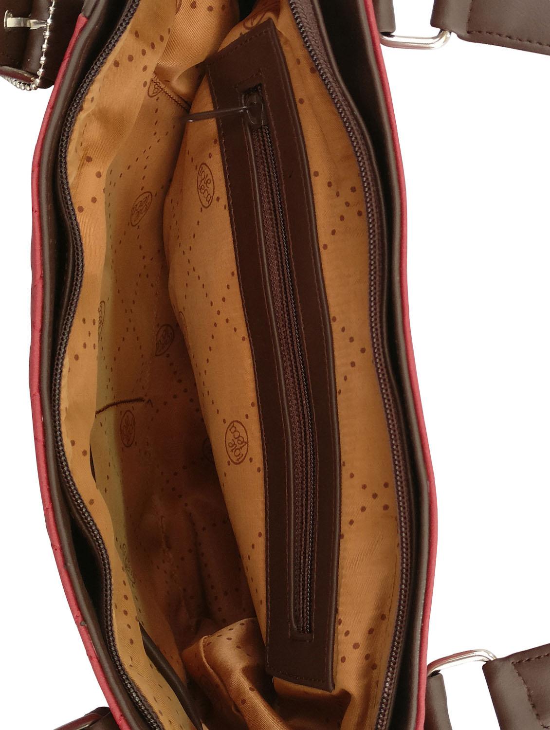 maroon leatherette handbag - 13303363 - Standard Image - 2