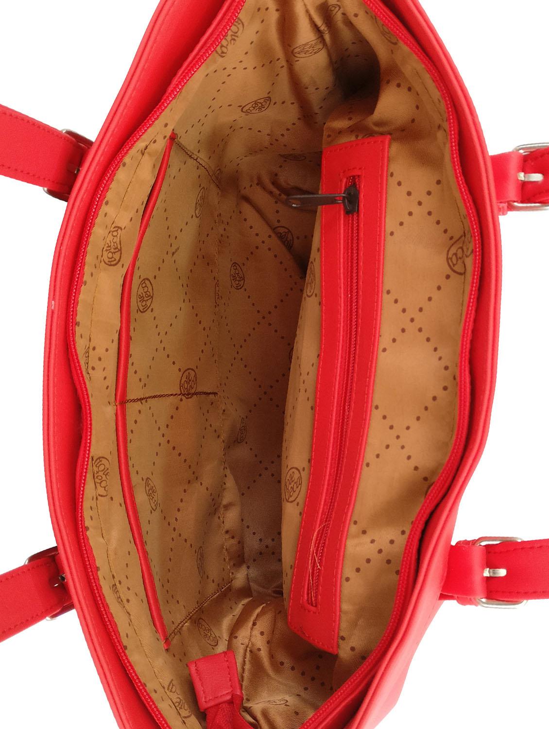 red leatherette handbag - 13303371 - Standard Image - 2