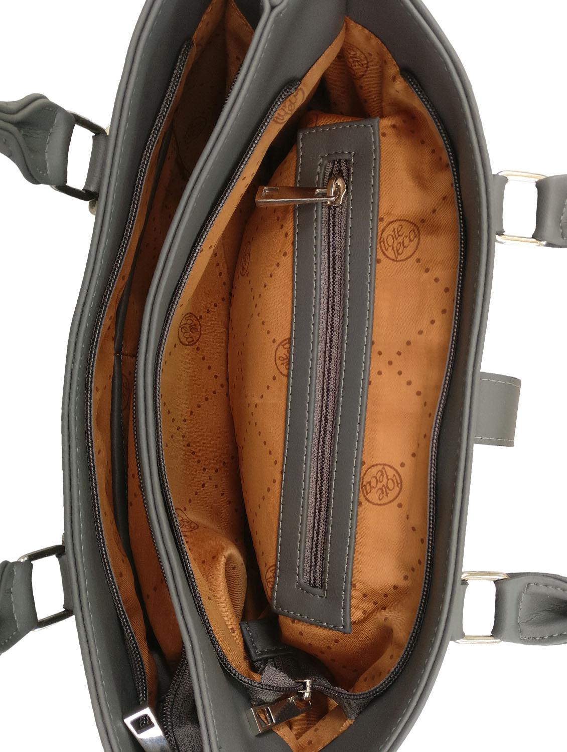 grey leatherette handbag - 13303376 - Standard Image - 2