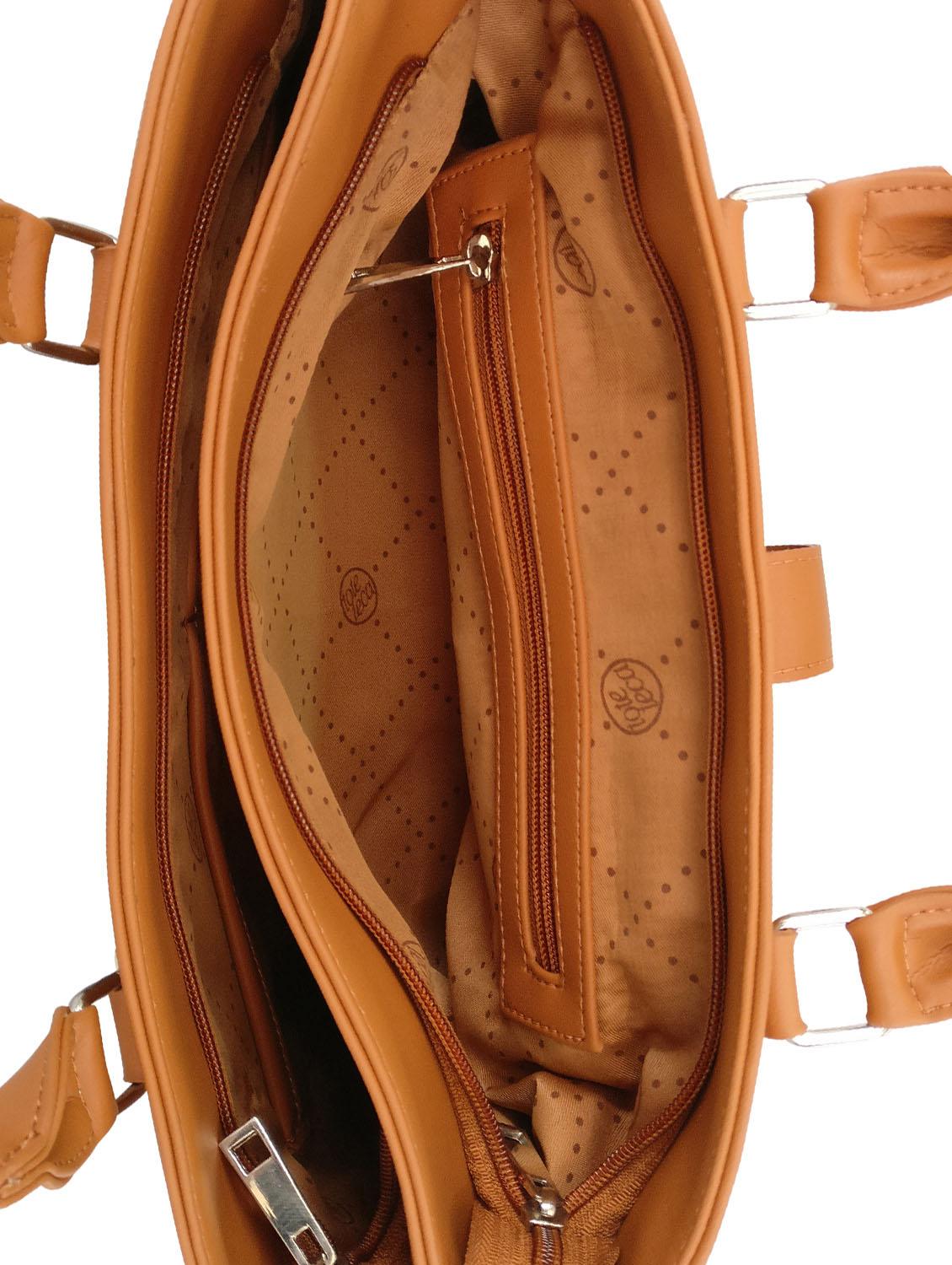 tan leatherette handbag - 13303377 - Standard Image - 2