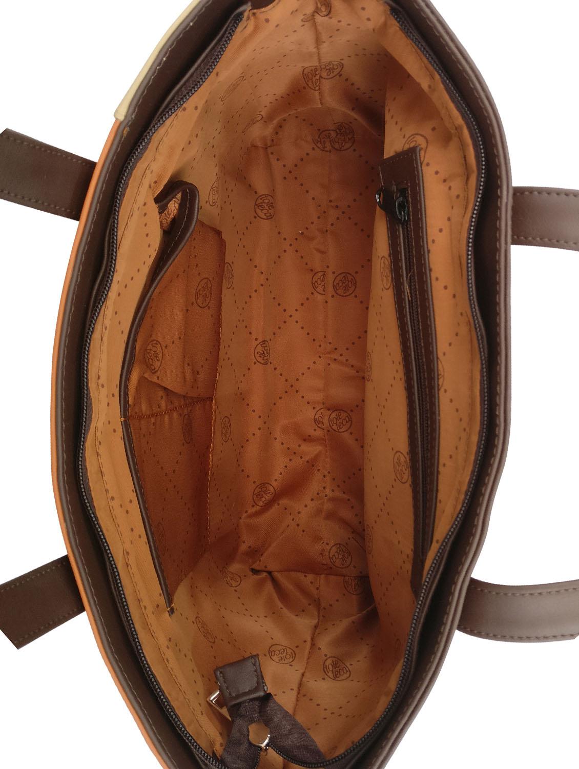 tan leatherette handbag - 13303387 - Standard Image - 2