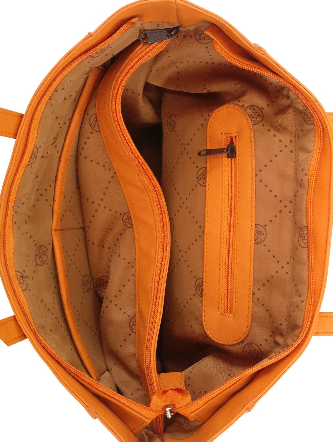 orange leatherette handbag - 13303388 - Standard Image - 2