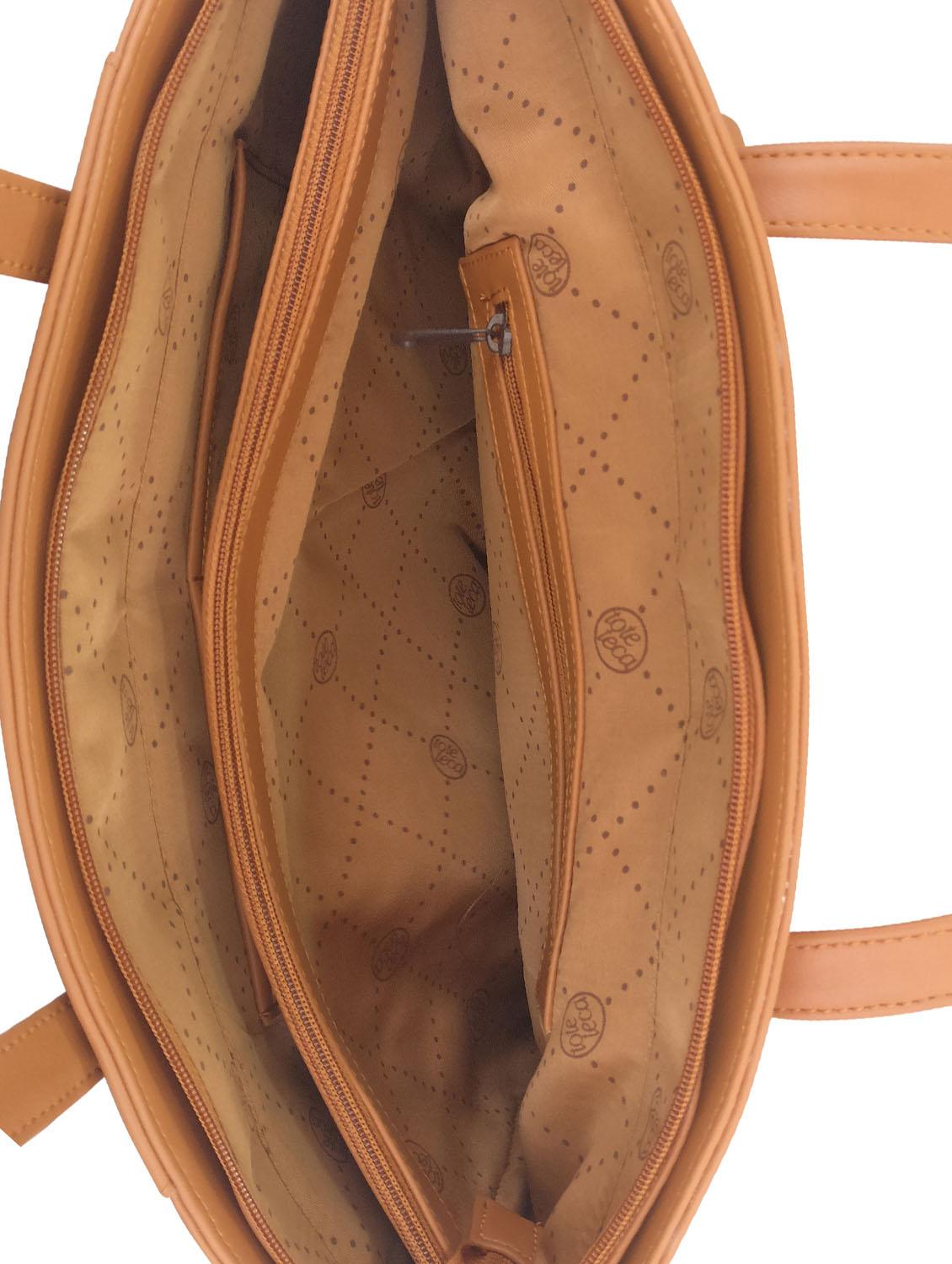 tan leatherette handbag - 13303393 - Standard Image - 2