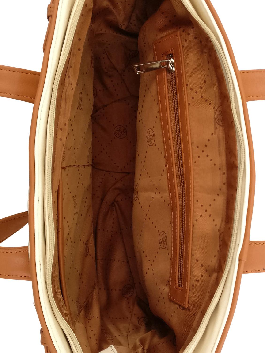cream leatherette handbag - 13303404 - Standard Image - 2
