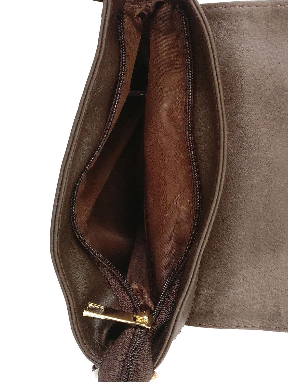 green leatherette sling bag - 13303433 - Standard Image - 2