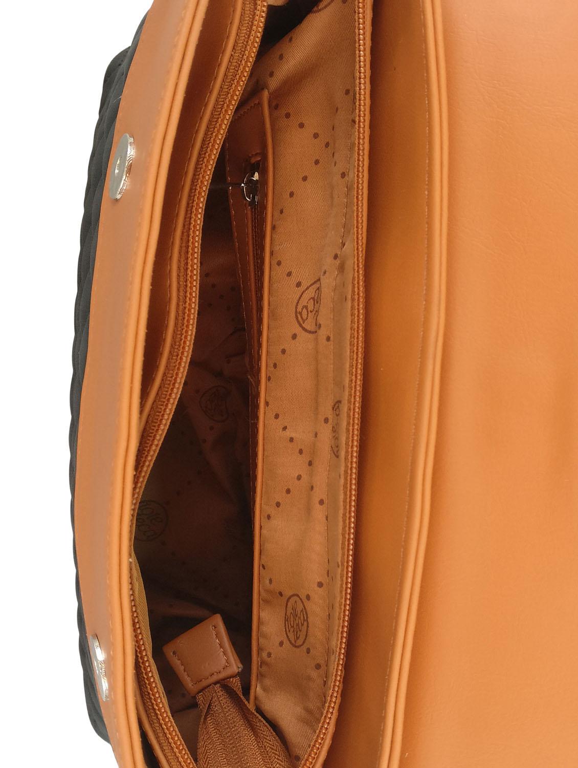 black leatherette sling bag - 13303437 - Standard Image - 2